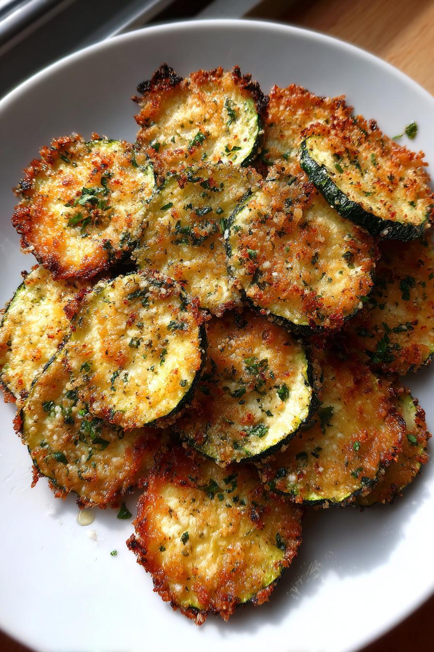 Mediterranean Diet Air Fried Zucchini Chips Recipe