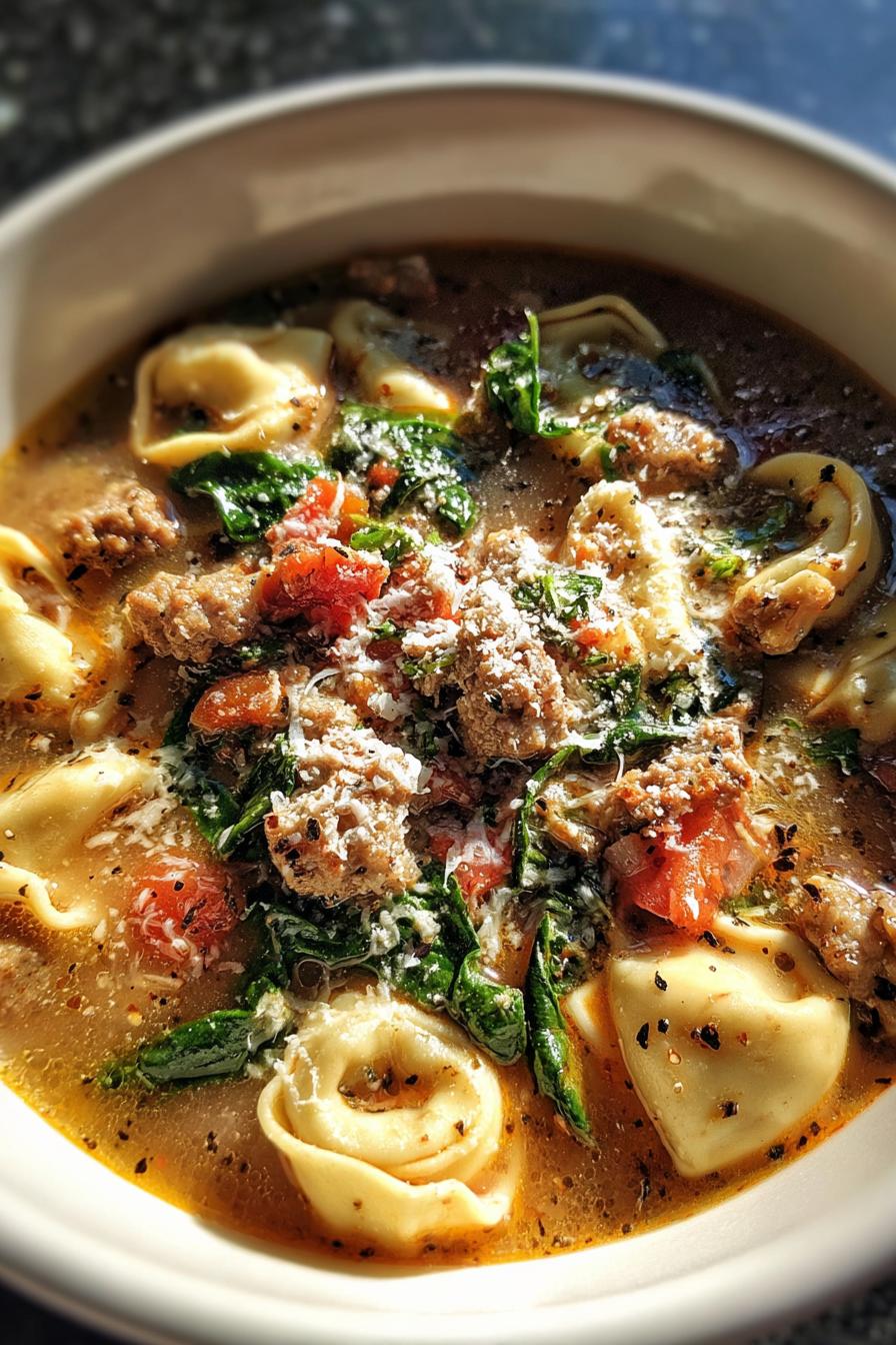 sausage and tortellini soup