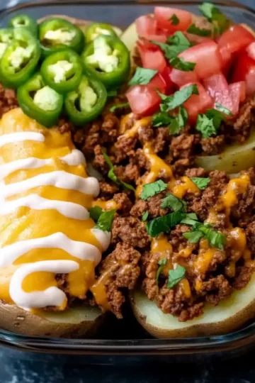 Loaded Potato Taco Bowls | 34g Protein Per Serving