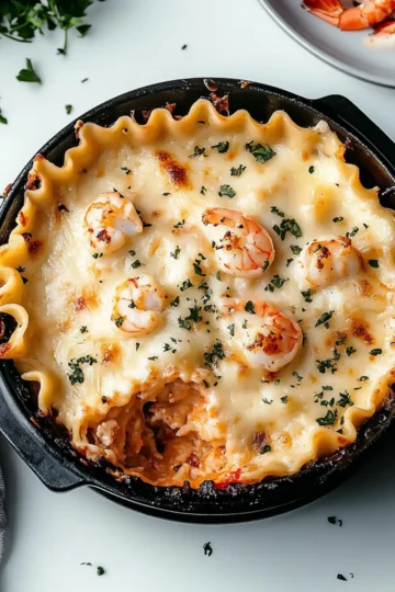 Seafood Lasagna with Lobster and Shrimp